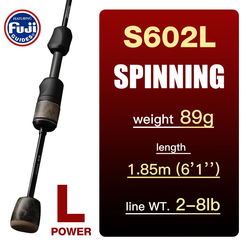 SeaSir Stream Ultralight Spinning Baitcasting Fishing Rod 1 to 10g