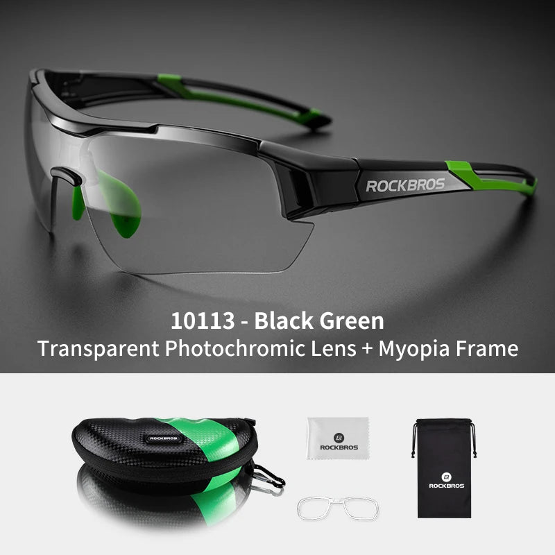 See clearly on every ride with ROCKBROS cycling glasses that adapt to light, speed, and every road you conquer.