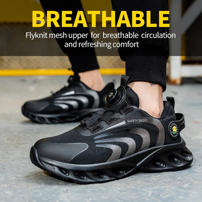 Experience effortless protection and all-day comfort with a lace-free design that lets you slip on quickly, stay secure, and adapt to demanding work environments.