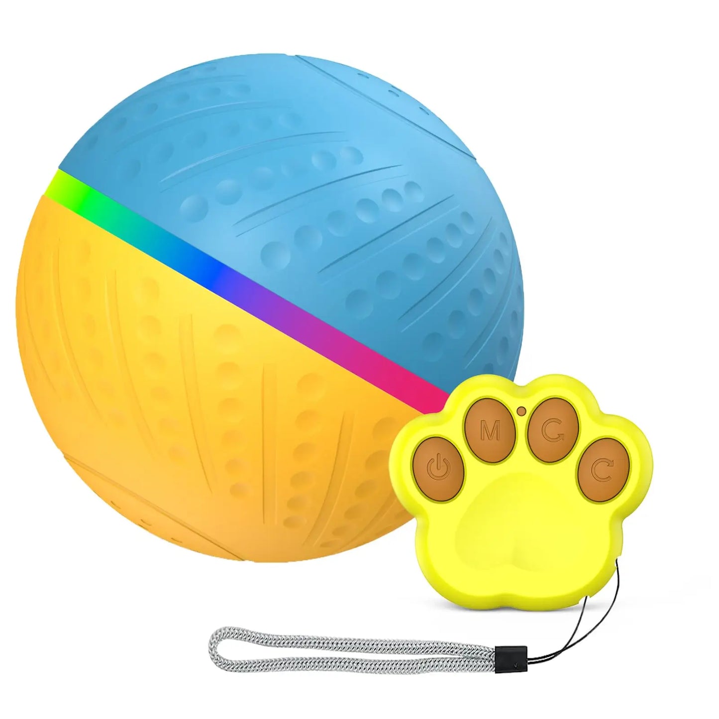 MeowMeows Active Rolling Ball For Dogs USB Rechargeable 2Point2Inch Toy