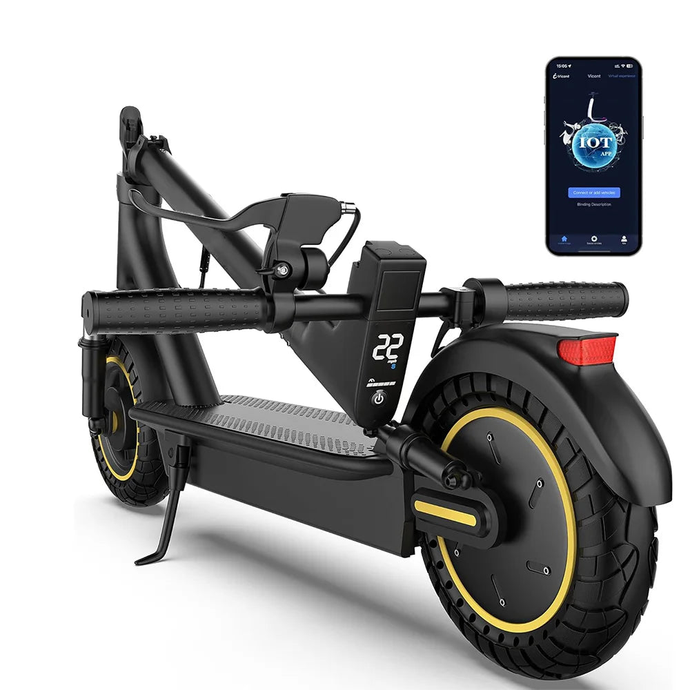 2026 NEW 10inch Electric Scooter 500W Motor 42V 14.5AH Battery Up to 22MPH Max Speed & 28 Miles Max Range Dual Suspension Folding E-Scooter