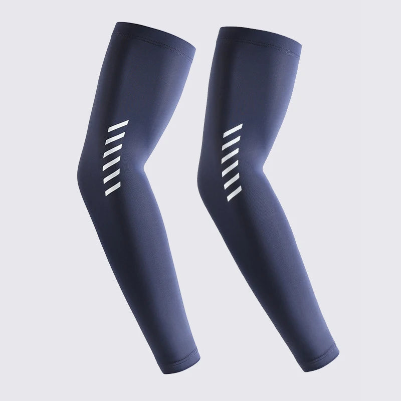 UPF 50+ Summer Thin Sun-protective Sleeve Men Anti-UV Arm Sleeves for Driving Cycling Male Arm UV Protection Ice Silk Sleeve