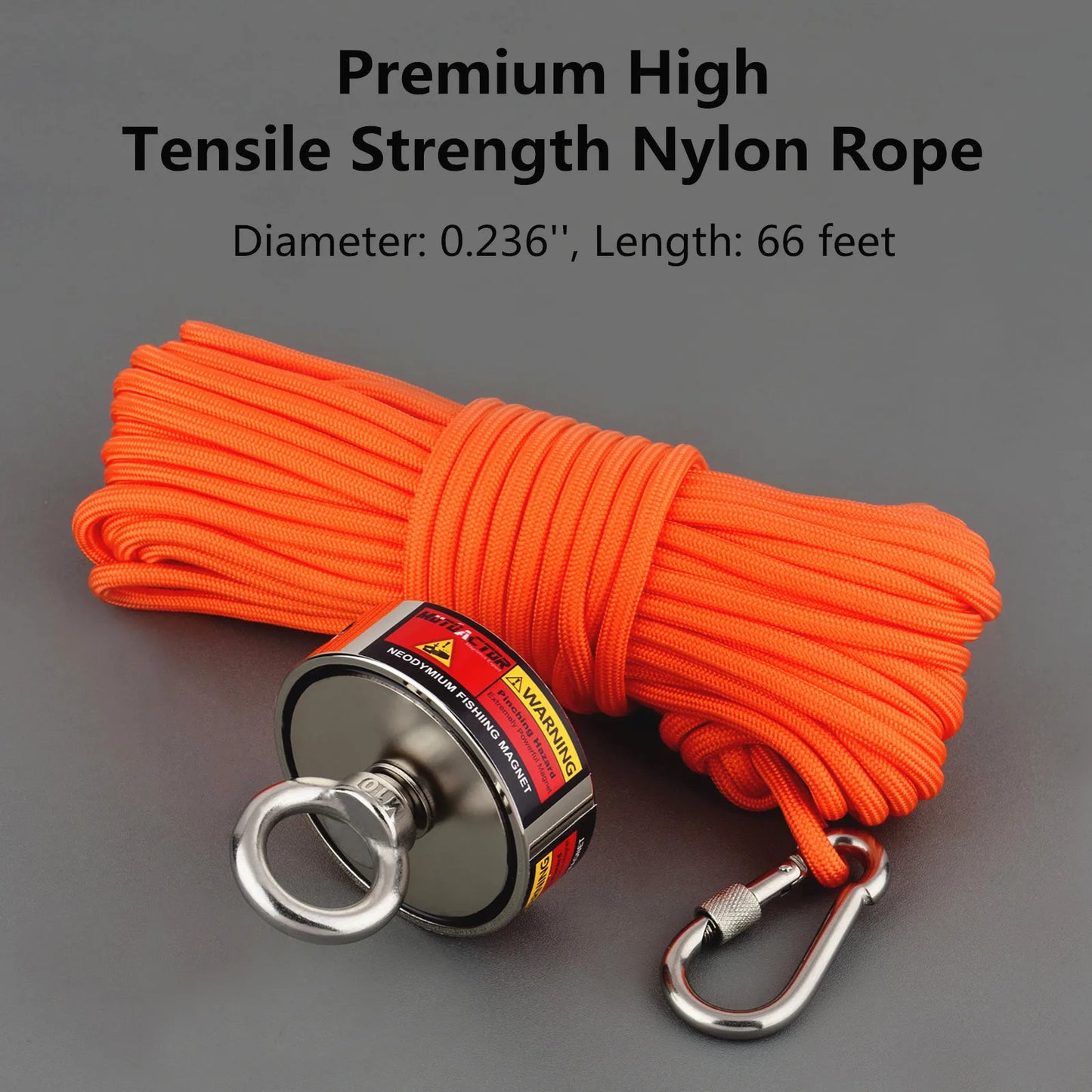 Unleash magnetic strength with the AMAZING-MAG 500 kg round magnet set, built for rugged outdoor tasks such as treasure hunts, industrial lifting, and deep river searches.