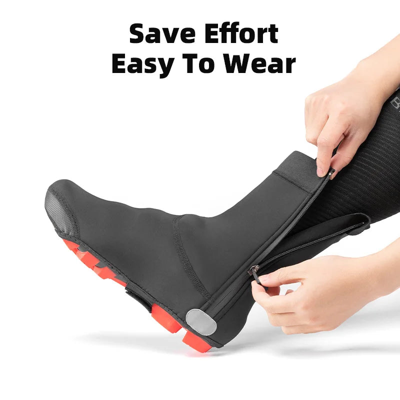 Boost your ride with ROCKBROS cycling shoe cover that shields every kilometer, keeping your shoes dry, highly visible, and ready for any weather condition you encounter on road, trail, or commute.