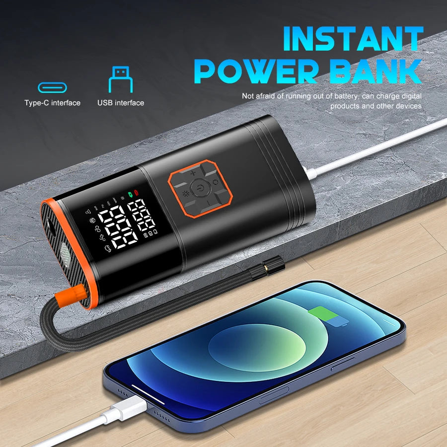 From High Concerned Chemical, this digital display portable tire inflator gives you precise pressure readouts, fast inflation, and USB freedom for cars, bikes, motorcycles, and your weekend inflatables.