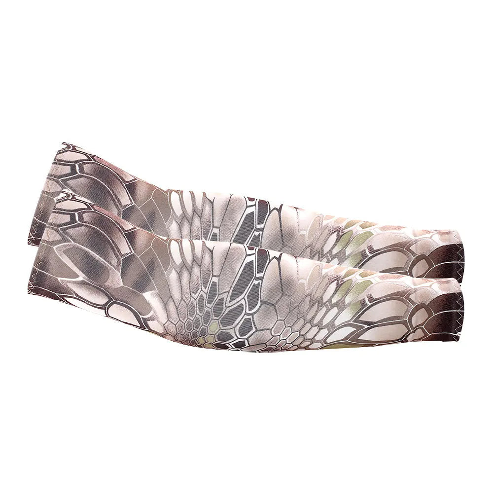 Stay cool and protected on every outdoor adventure with these unisex cooling arm sleeves that shield your skin from sun and UV rays.
