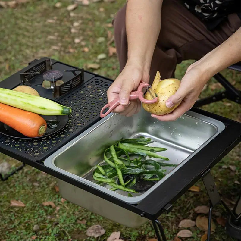 Dikecloud IGT Table Sink Stainless Steel Portable Vegetable Washing Sink