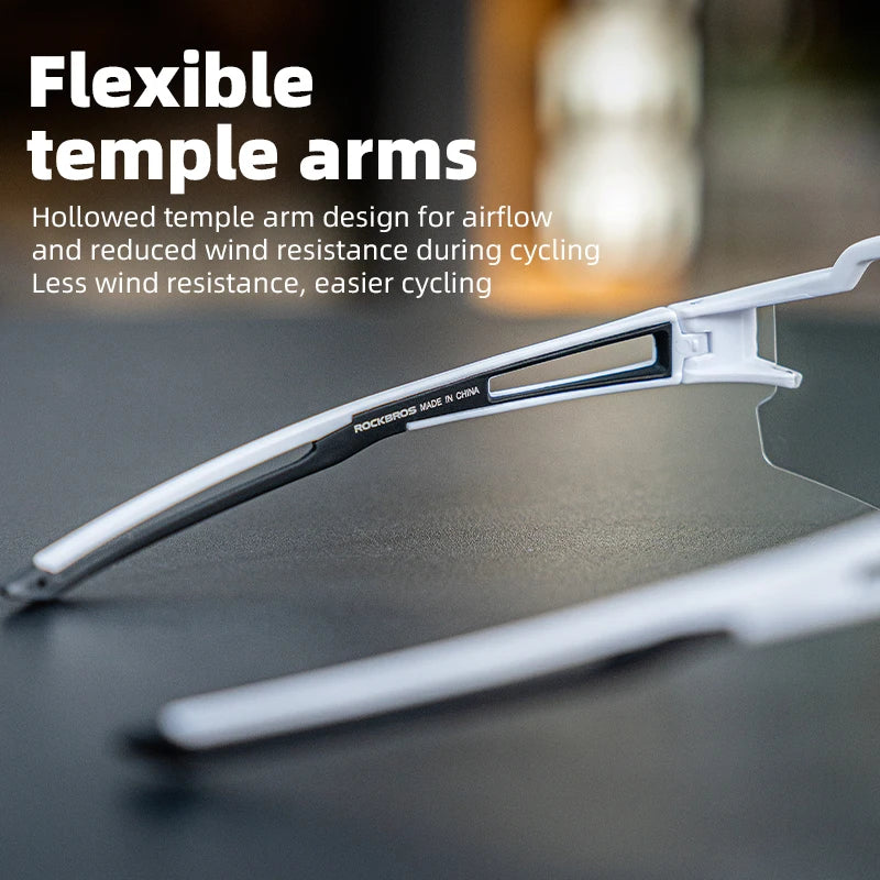 Ride farther and faster with ROCKBROS cycling glasses that adapt to every light condition.