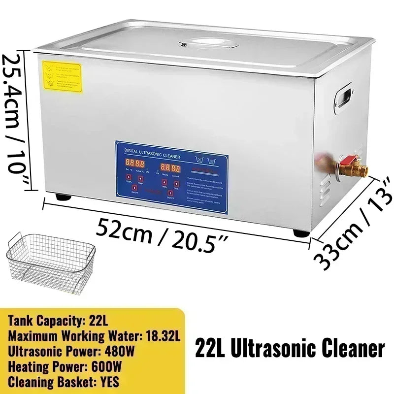 Experience professional-grade cleaning with the VEVOR ultrasonic cleaner, designed to blast away grime from everyday items with effortless efficiency.