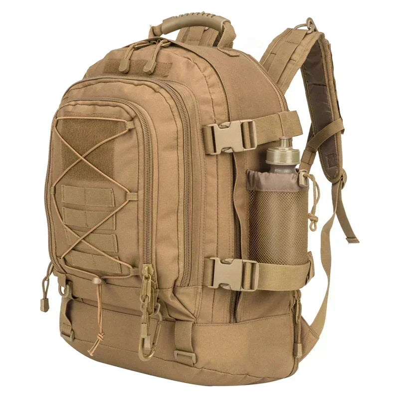 Q Extra Large 60 Liter Tactical Backpack For Men Women Waterproof Laptop Travel