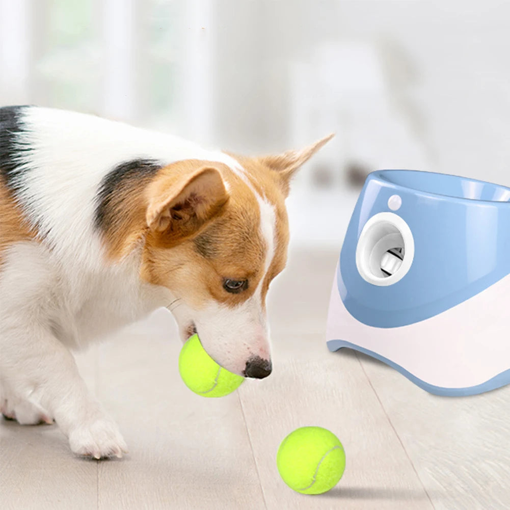 Alloet Mini Tennis Ball Launcher Catapult Toy For Pet Interactive Play