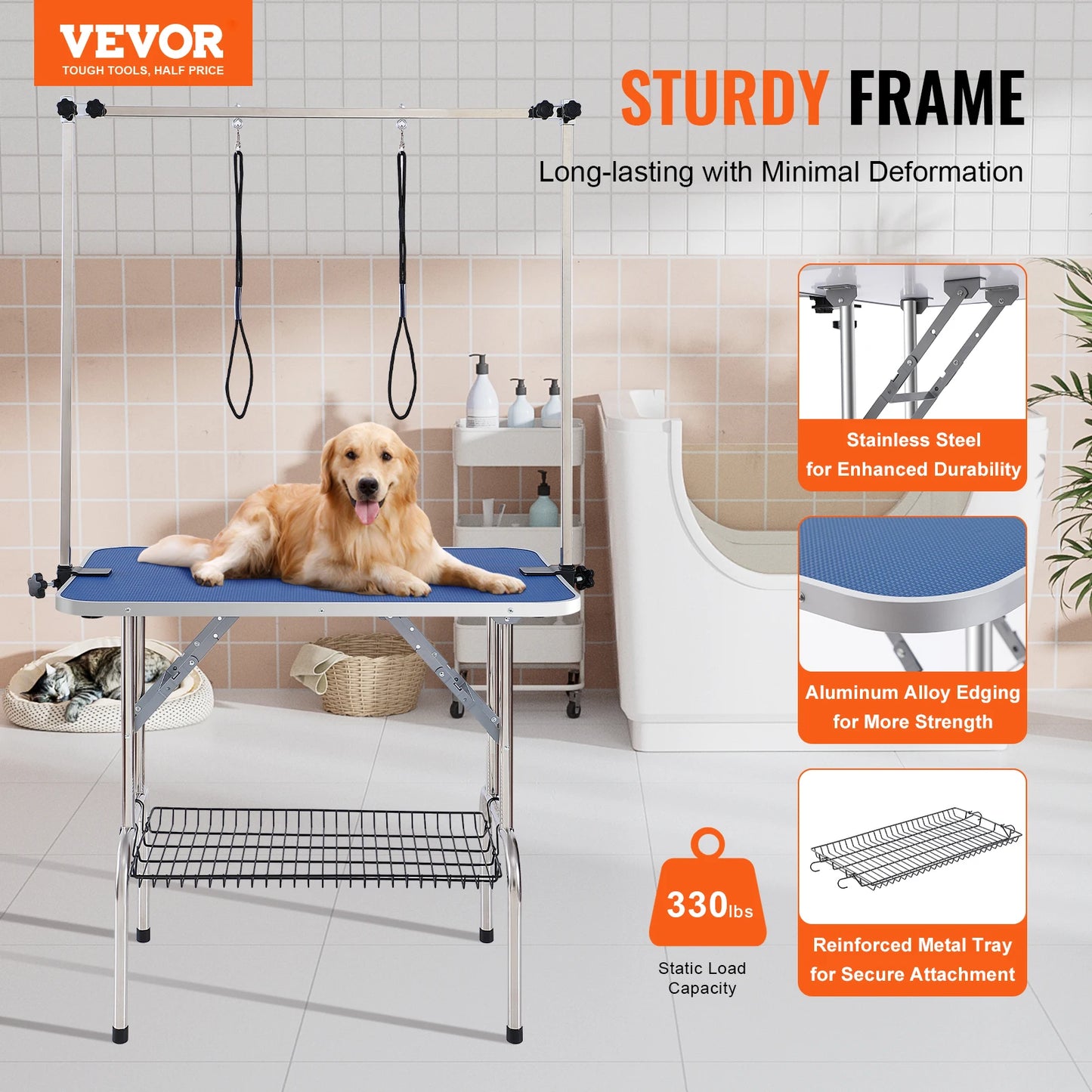 Elevate your home grooming routine with a sturdy, foldable dog grooming table that keeps pets calm and secure, delivering stable support, easy setup, and professional results with every session.