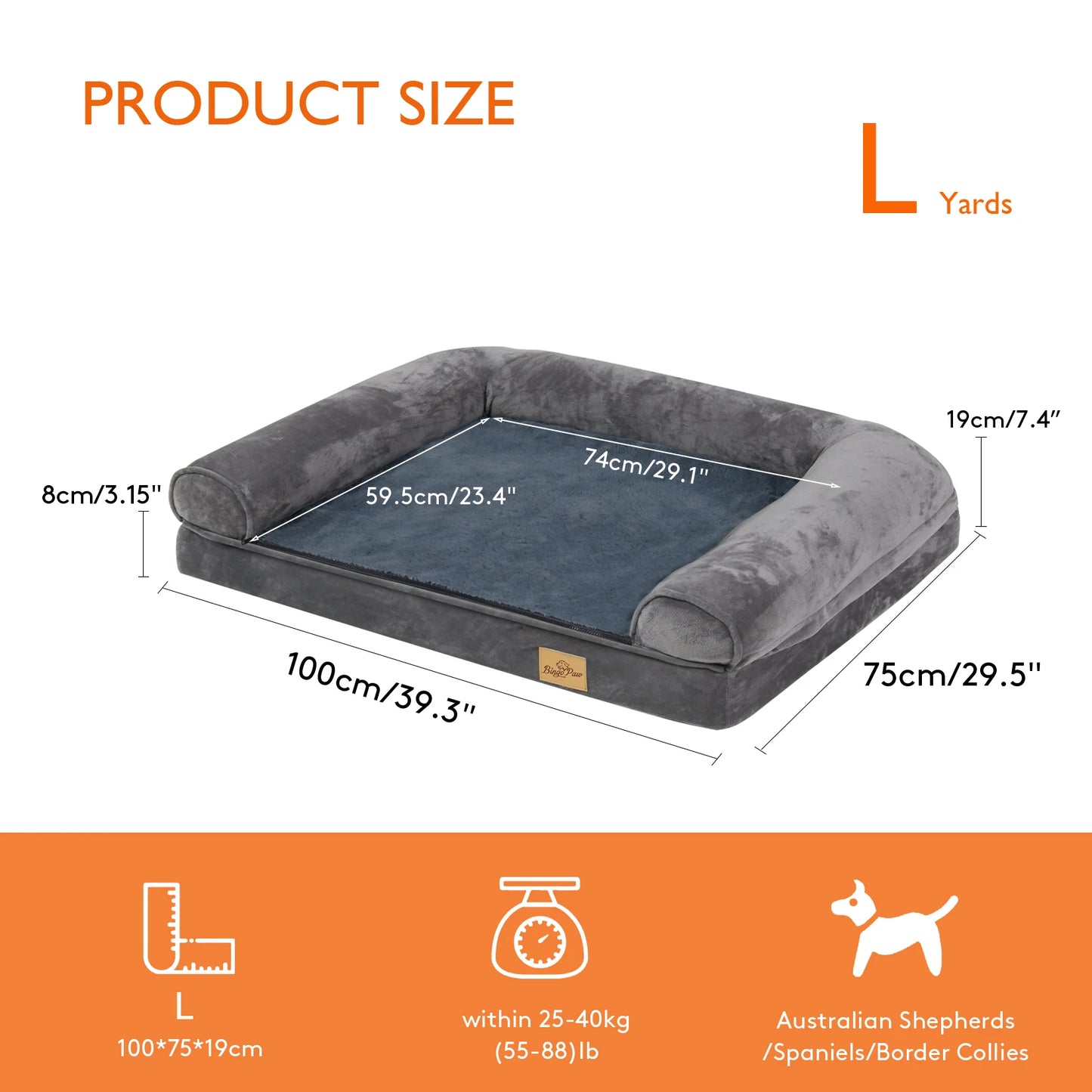 Give your dog veterinary grade comfort with the Bingopawc Extra Large Orthopedic Dog Bed, and you watch him settle in for relaxed, healthier sleep.