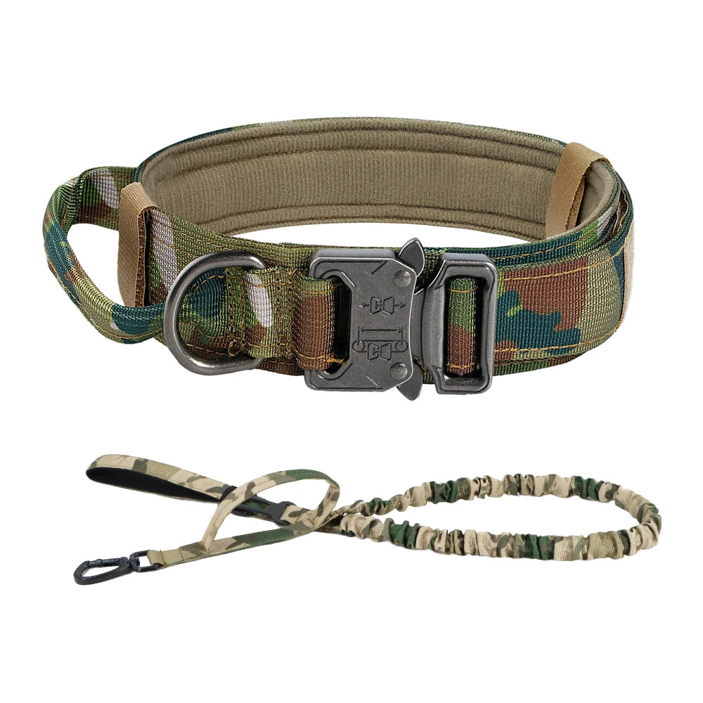 PETRAVELCN Dog Training Collar Set Adjustable Tactical Collar And Leash