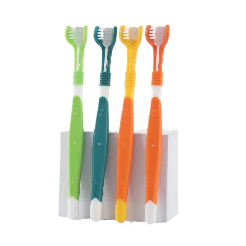 Give your companion brighter teeth and fresher breath with this 3-Sided Pet Toothbrush, a simple, ergonomic tool designed for fast, thorough daily cleaning.