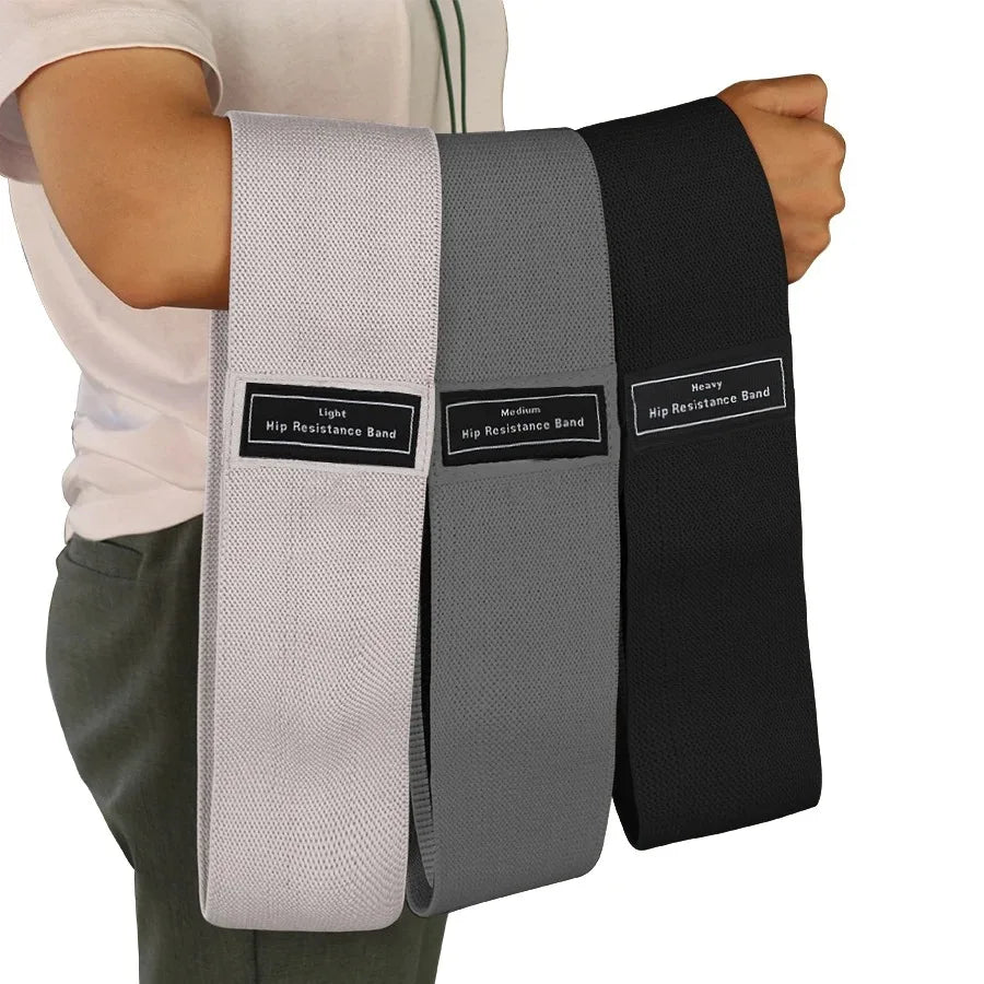 Elevate your lower-body routine with fabric resistance bands that hug your glutes and thighs for powerful, comfortable workouts, compatible with warmups, rehab, progressive strength training, and versatile positioning across routines.