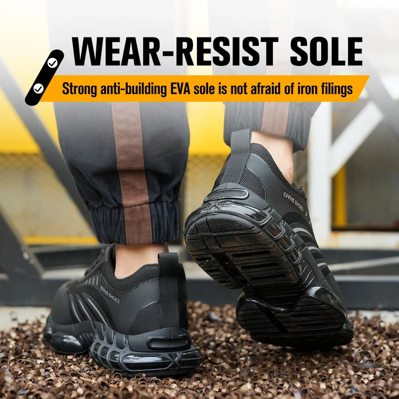 Step into safety with breathable lightweight comfort and reliable anti smash and anti puncture protection you can trust, designed to keep your feet cool, supported, and ready for demanding jobs.