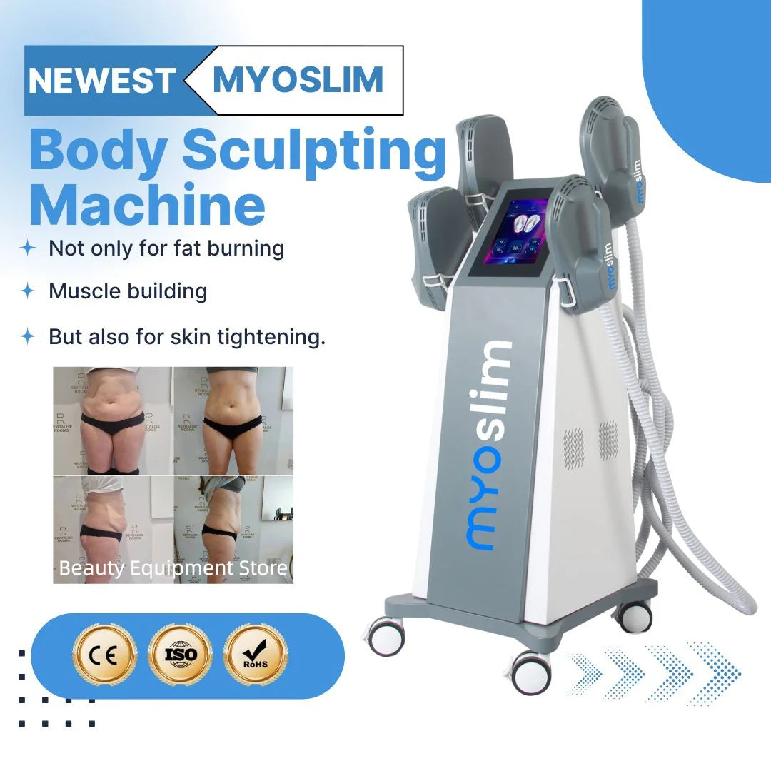 Unleash your best silhouette with the MYOSLIM EMS Body Slimming Machine and feel the difference in every session.