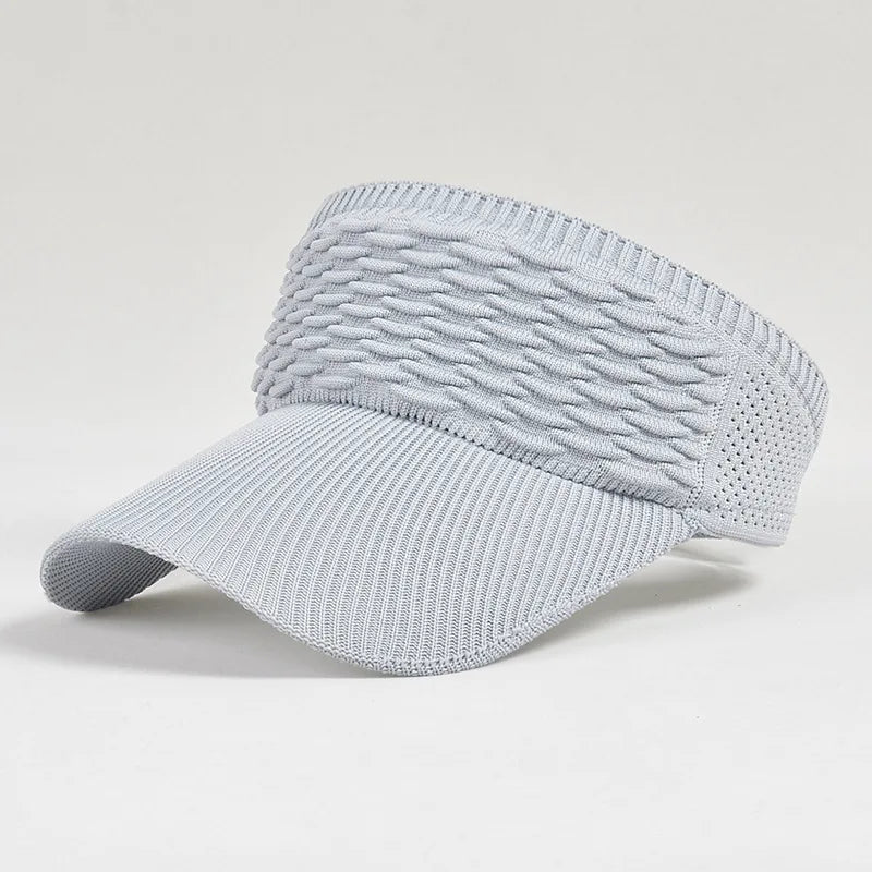 Outdoor Sport Tennis Golf Running Travel Beach Hat Women Anti-UV Sun Hat Breathable Adjustable Empty Top Visor Cap for Men