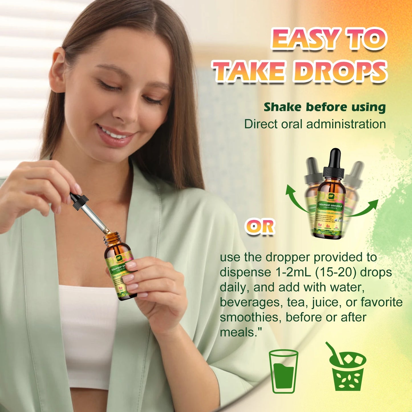 Elevate your everyday wellness with Beworths Soursop Graviola Extract Drops, a clean, convenient addition to your routine.