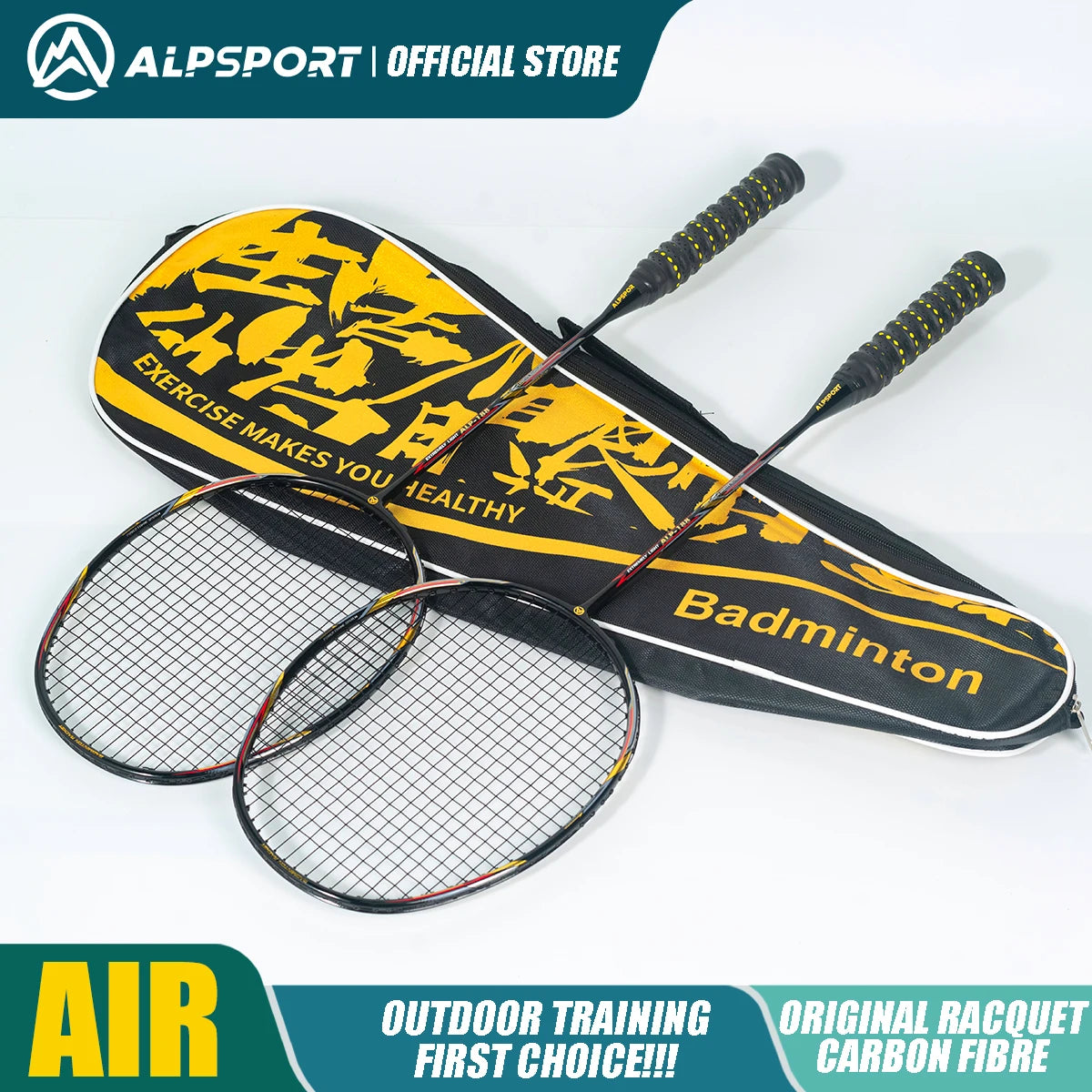 Alpsport 10U Air Elite Pro Badminton Racket Ultra Light For All Skill Levels
