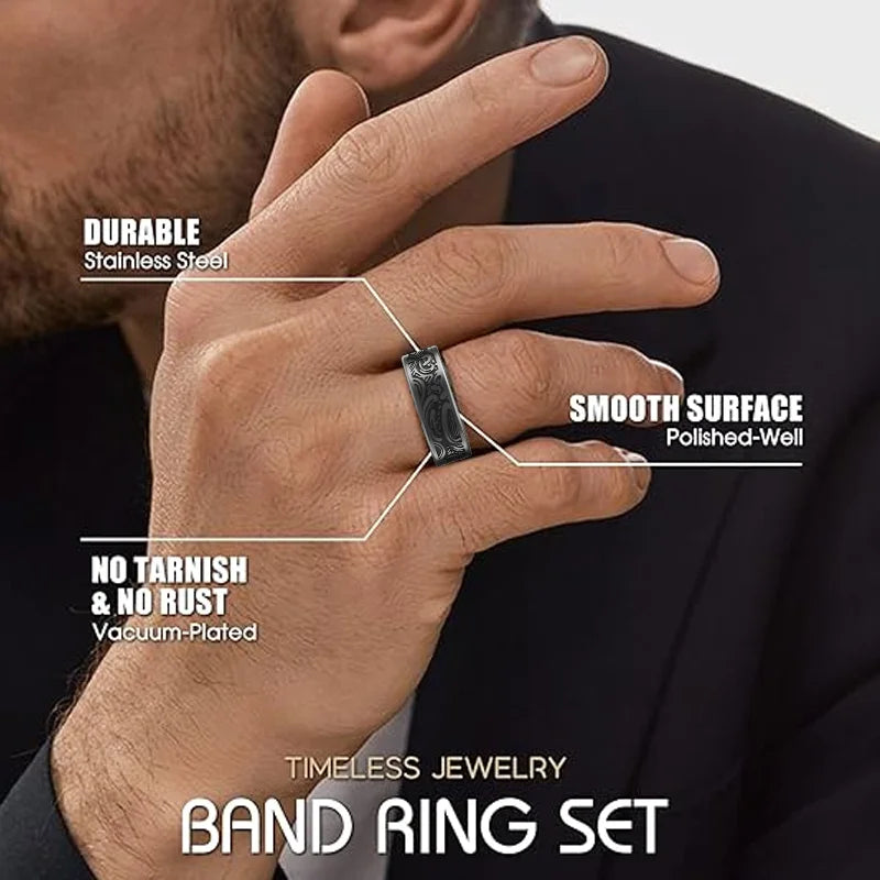Smart Ring Fitness Tracker W9 Pedometer Waterproof USB Rechargeable