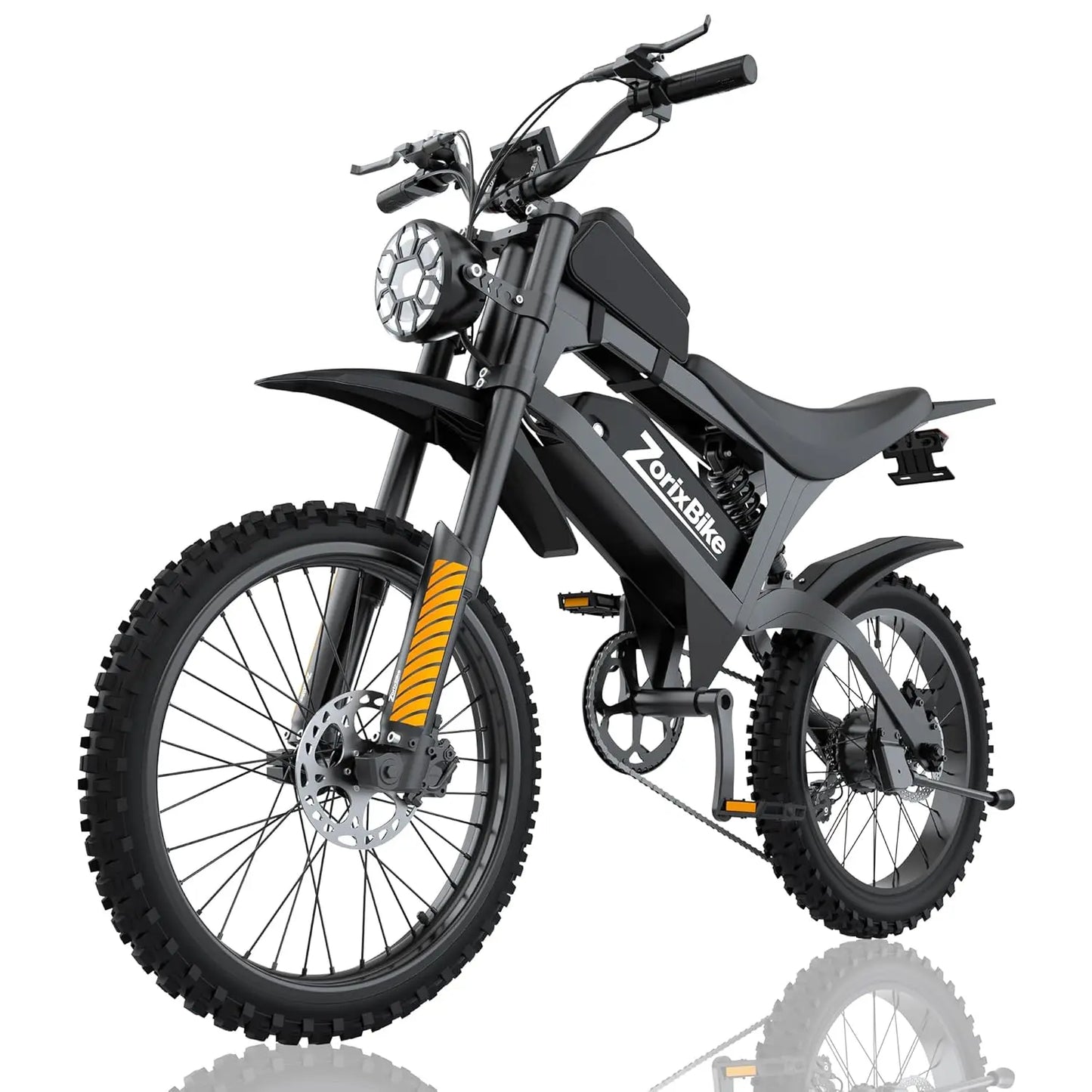 48V 20Ah 1500W Fat Tire Electric Bike 31MPH 80Mi 20x4in 7-Speed UL2849 Off-Road,Customized