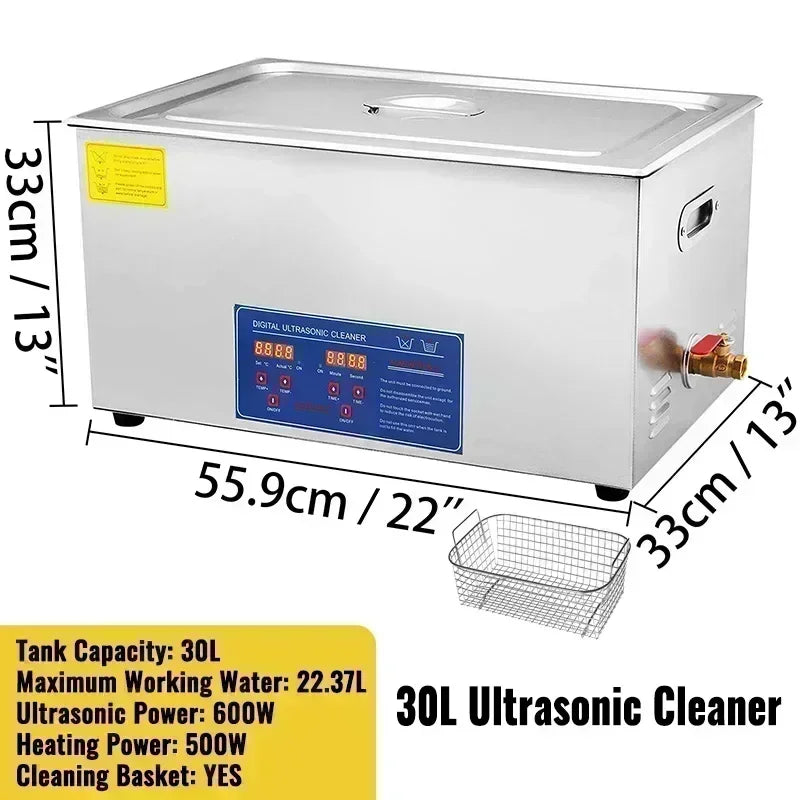 Experience professional-grade cleaning with the VEVOR ultrasonic cleaner, designed to blast away grime from everyday items with effortless efficiency.