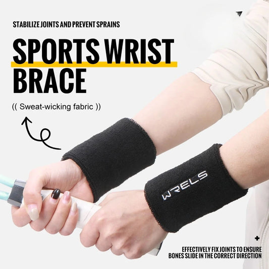 WRELS Terry Cloth Moisture Wicking Wristbands For Sports Tennis Gym Absorbent