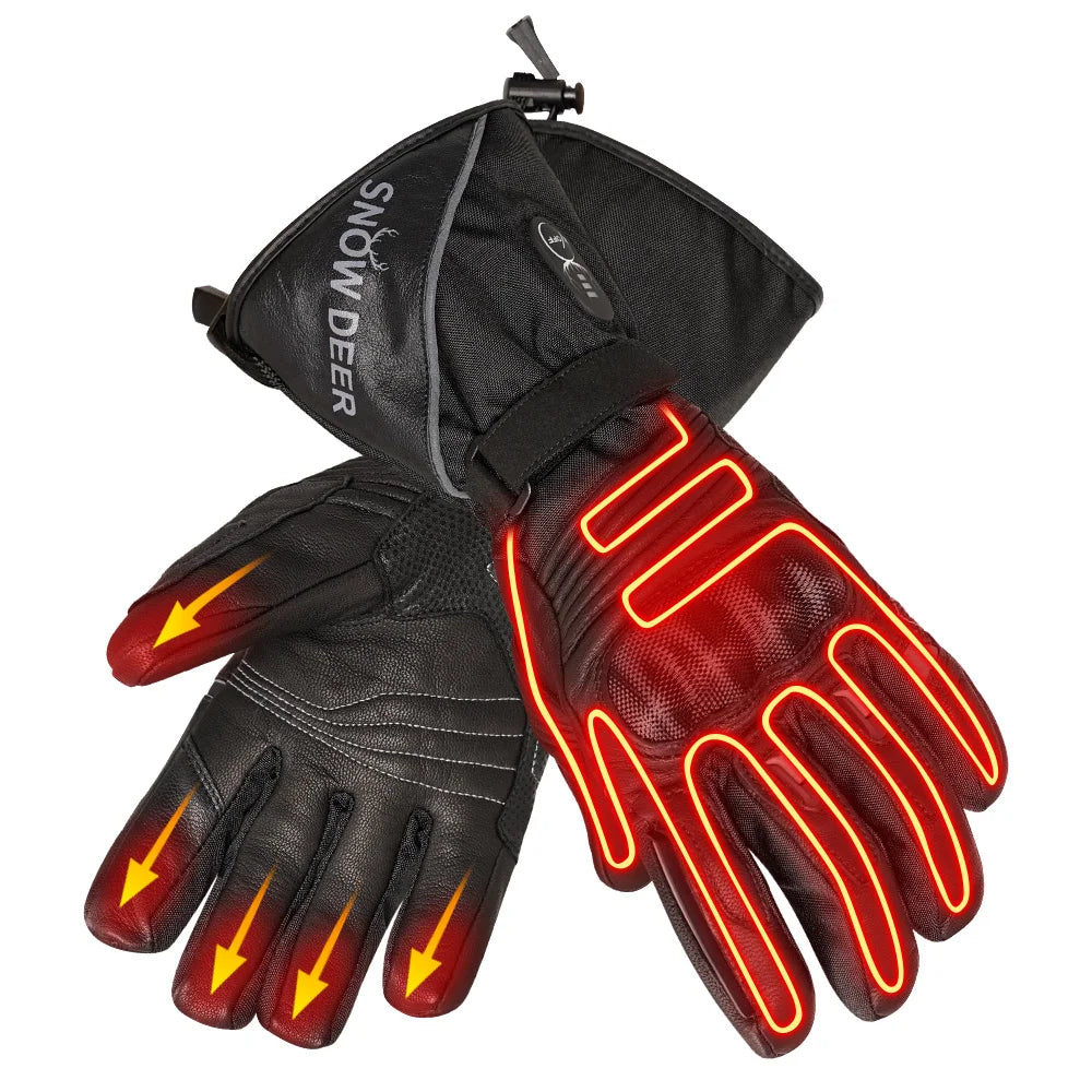 Stay warm and confident on every cold ride with Snow Deer waterproof heated gloves built for snowmobiling, skiing, and winter adventures, no matter the trail, weather, or duration.