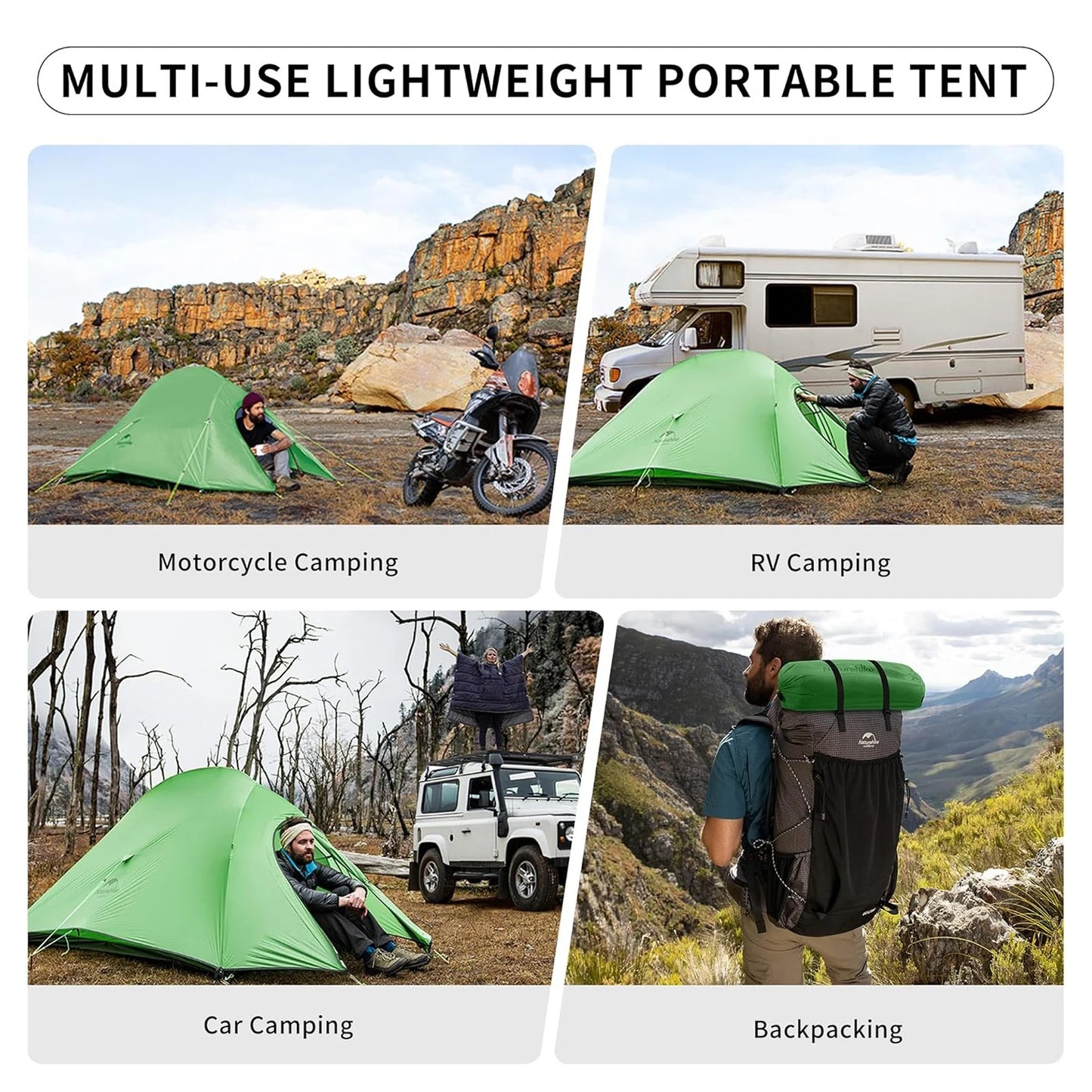 Naturehike Cloud Up 2 Person Camping Tent Ultralight Three To Four Season