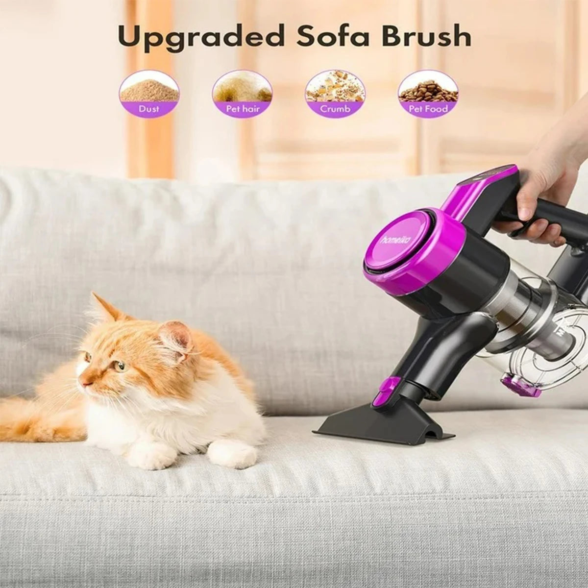 Homeika Cordless Vacuum Cleaner 23KPa 48Min LED Display Lightweight Stick