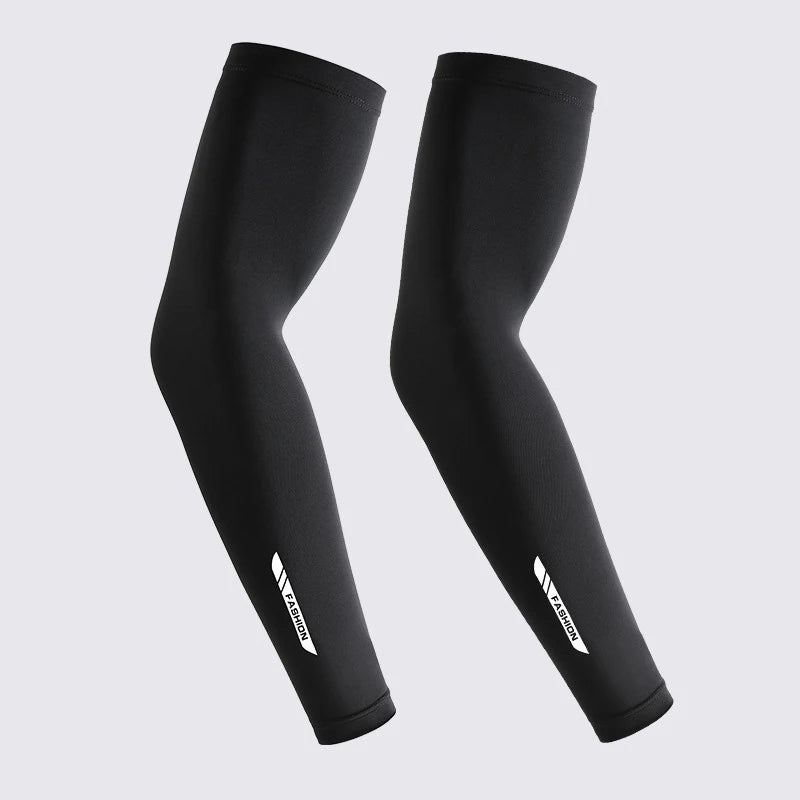UPF 50+ Summer Thin Sun-protective Sleeve Men Anti-UV Arm Sleeves for Driving Cycling Male Arm UV Protection Ice Silk Sleeve