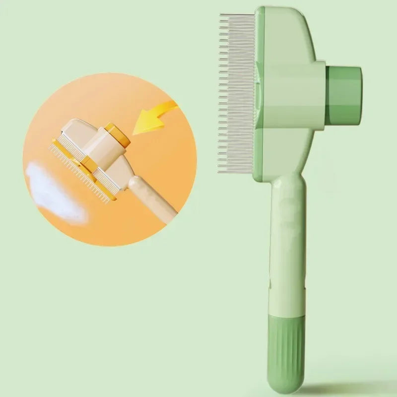 One Button Self Cleaning Dog Comb For Pet Hair Removal Massage Brush