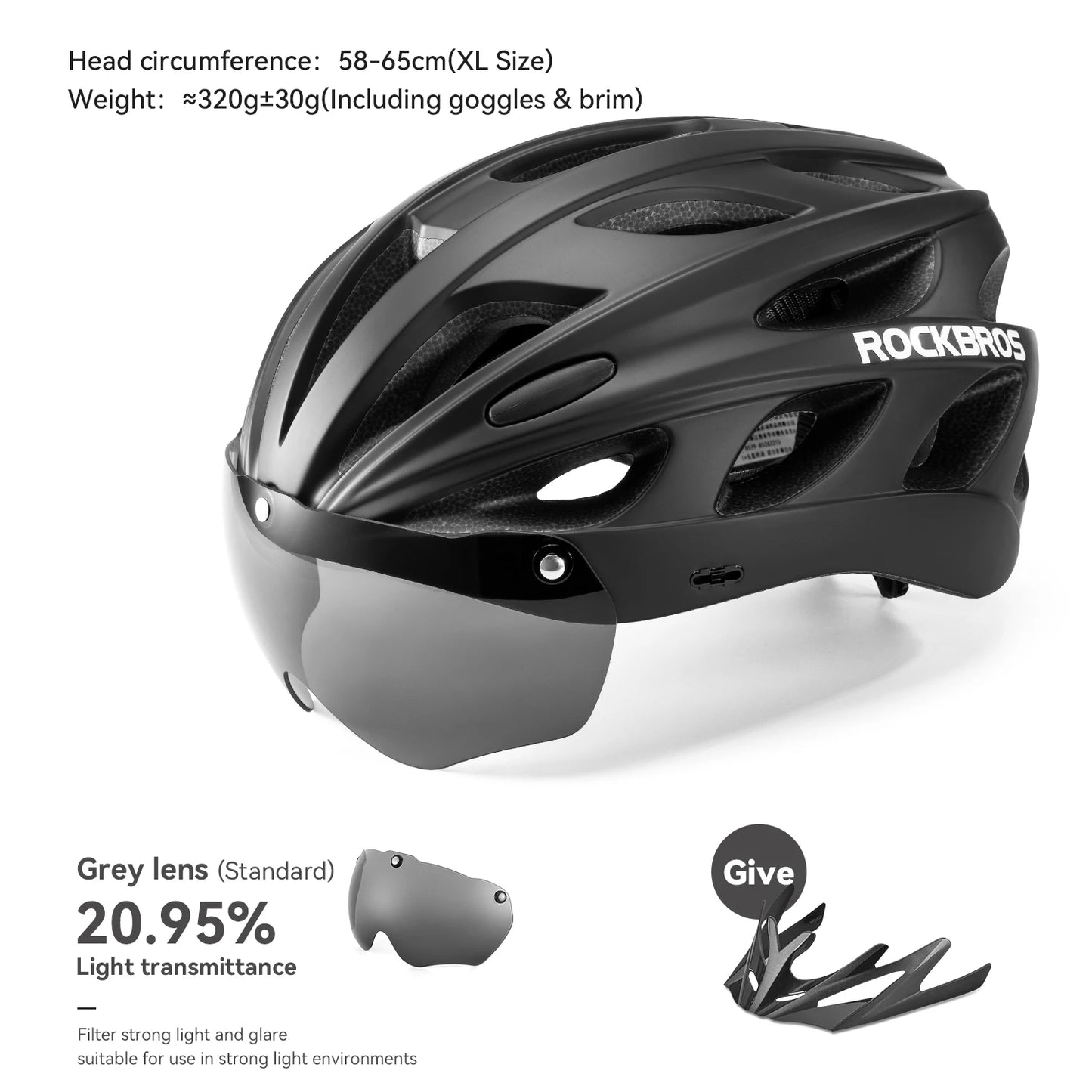 Ride with confidence in the ROCKBROS cycling helmet, a lightweight, integrated head protection for every MTB and road adventure, built for all-season durability.