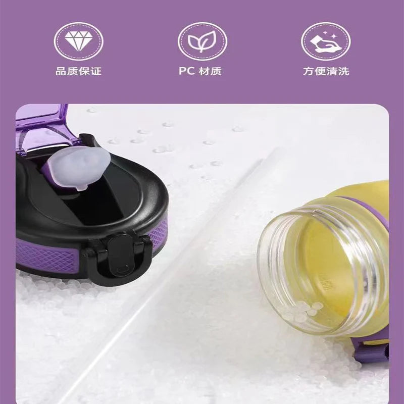 BPA Free Leak Proof Sports Water Bottle - High Quality Portable Shatterproof Cup for Hiking Travel Gym 1000ml