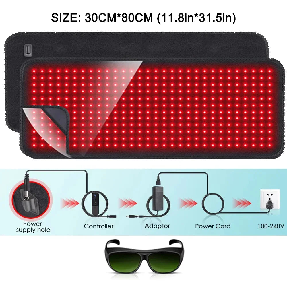 Astarexin Red Light Therapy Heating Pad For Body Infrared Pain Relief