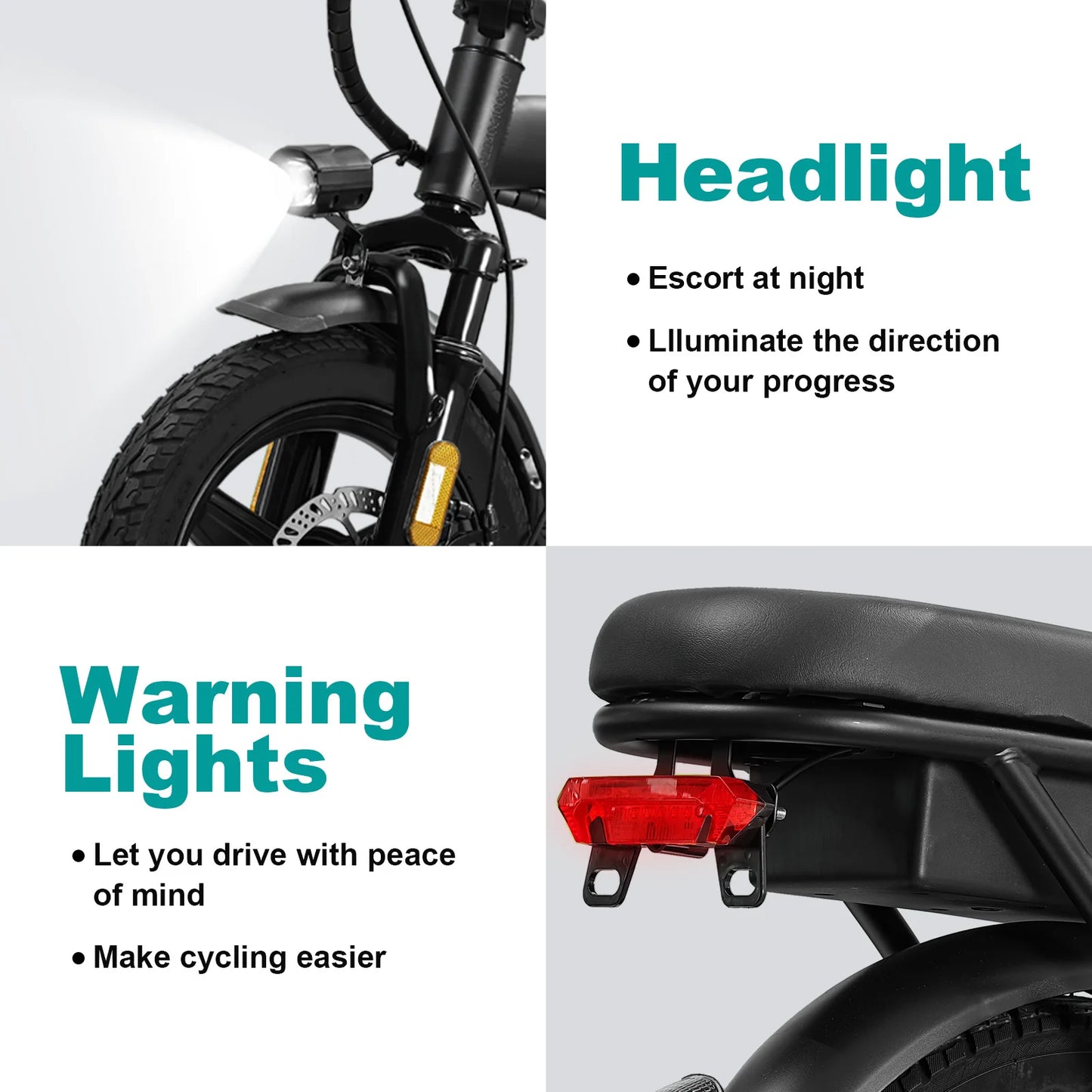 Power through your daily commute with the LELEKUA 14 inch folding electric bike, designed for effortless urban travel and dependable reliability.