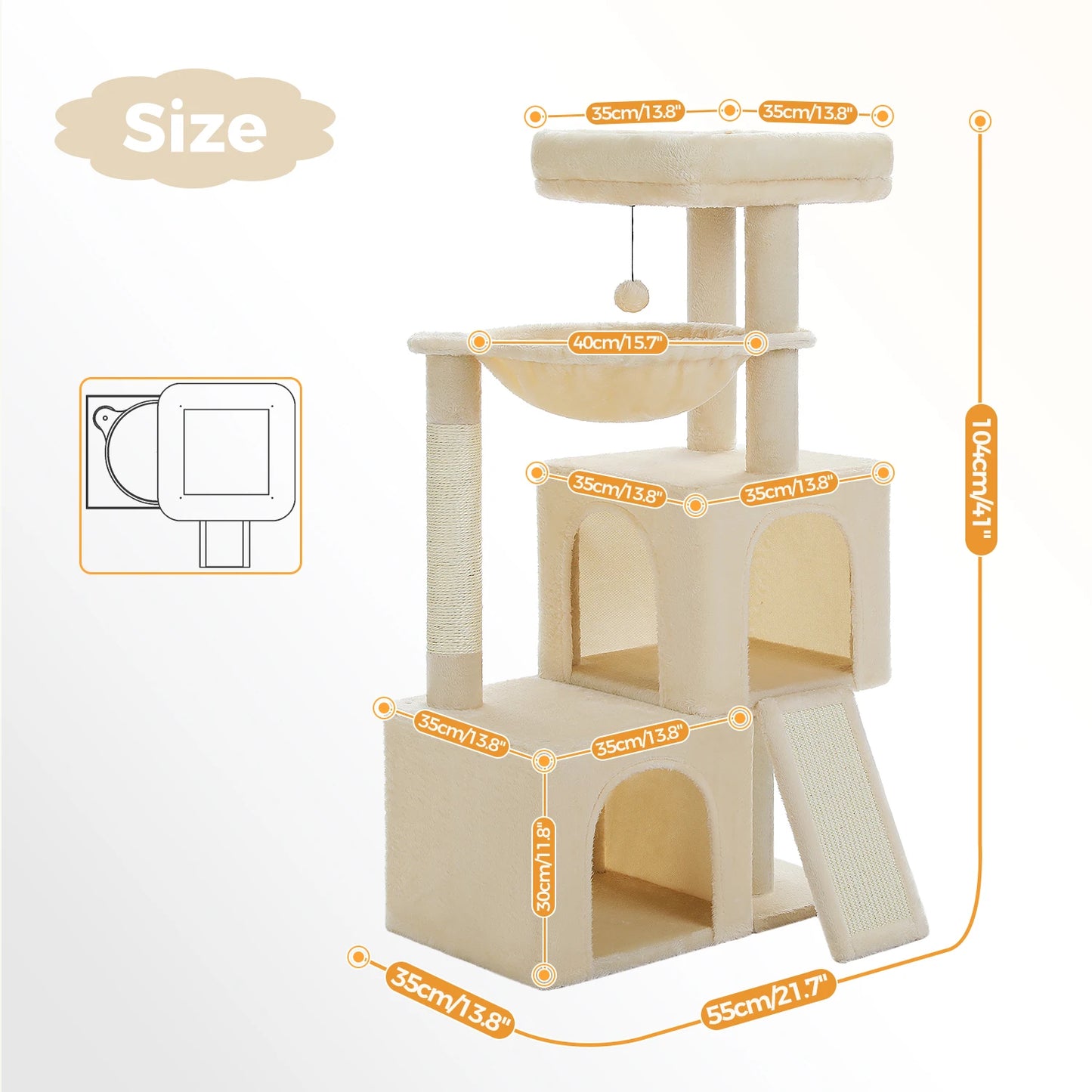 Unlock endless feline adventures with the PAWZ Road Large Cat Tree, a multi level playground built for indoor cats.