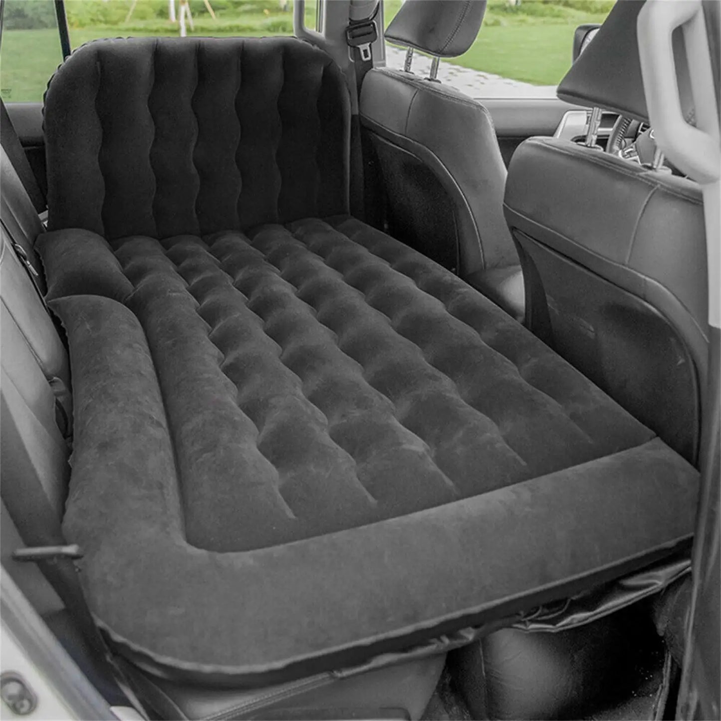 Inflatable Car Mattress For Backseat Camping With Air Pump And Pillow