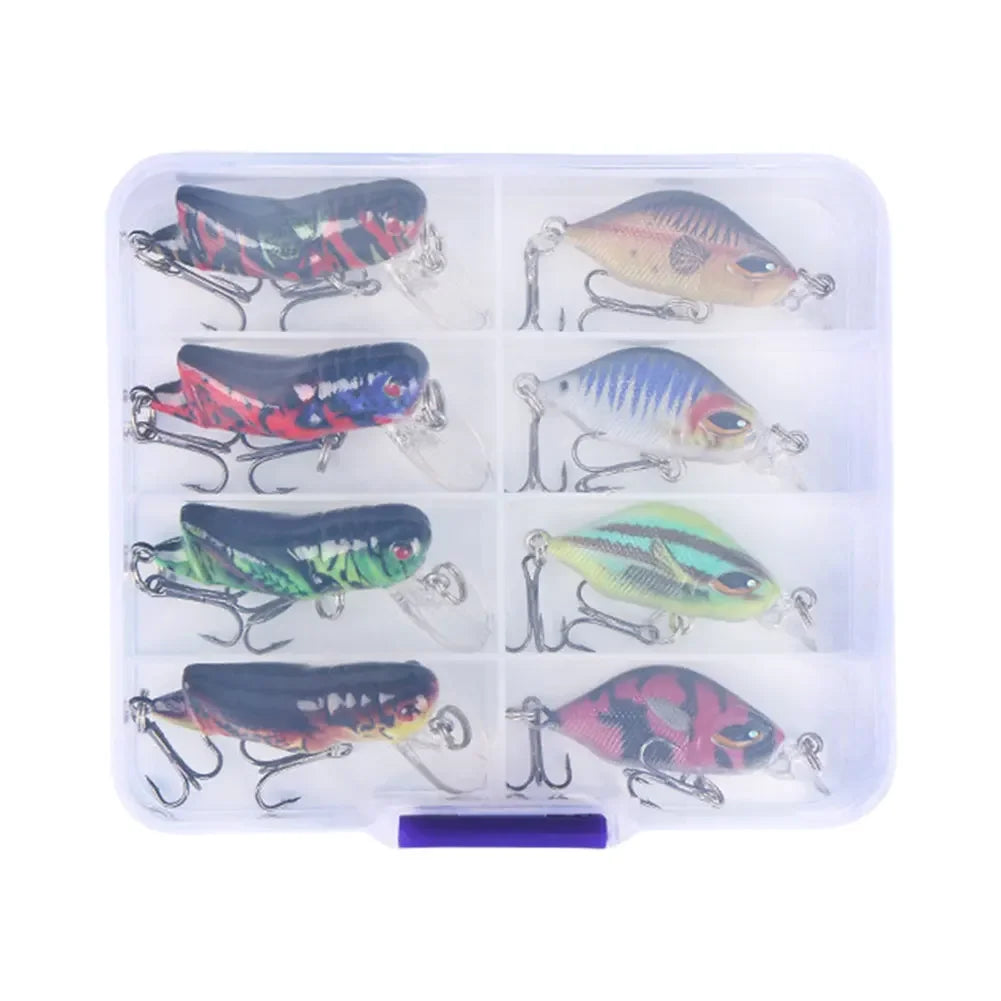 Experience lifelike action, precise casting, and confident strikes with the Shunmaii Mini Crankbait Wobbler set, designed for saltwater conditions and serious freshwater targets alike.