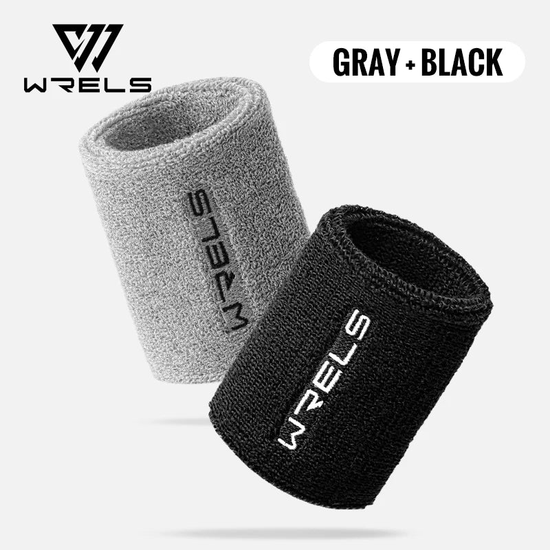 WRELS Terry Cloth Moisture Wicking Wristbands For Sports Tennis Gym Absorbent