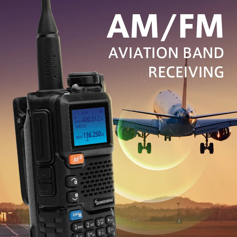 The Quansheng UV5RPLUS delivers versatile, full-band communication for outdoor adventures and aviation enthusiasts, combining compact design with robust performance you can trust in the field.