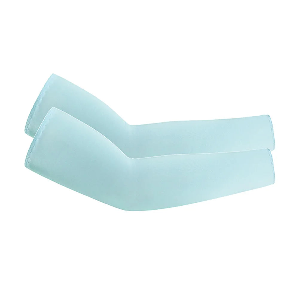 Stay cool and protected on every outdoor adventure with these unisex cooling arm sleeves that shield your skin from sun and UV rays.