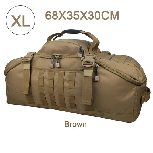 LQARMYCN 3 Way Duffle Bag Large Capacity Waterproof Travel Bag 50x25x20cm
