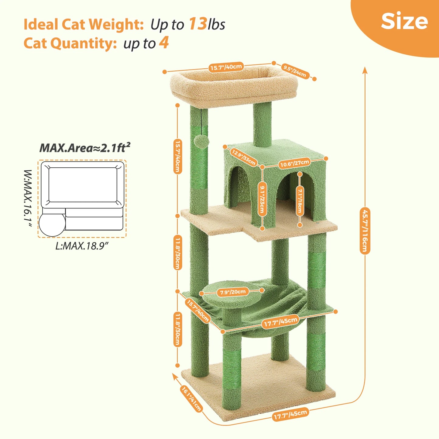 Give your large cat a towering playground with the PAWZ Road Cactus Cat Tree Tower designed for big climbers and fearless explorers.