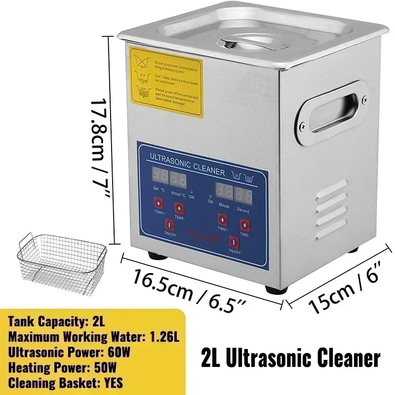 Experience professional-grade cleaning with the VEVOR ultrasonic cleaner, designed to blast away grime from everyday items with effortless efficiency.