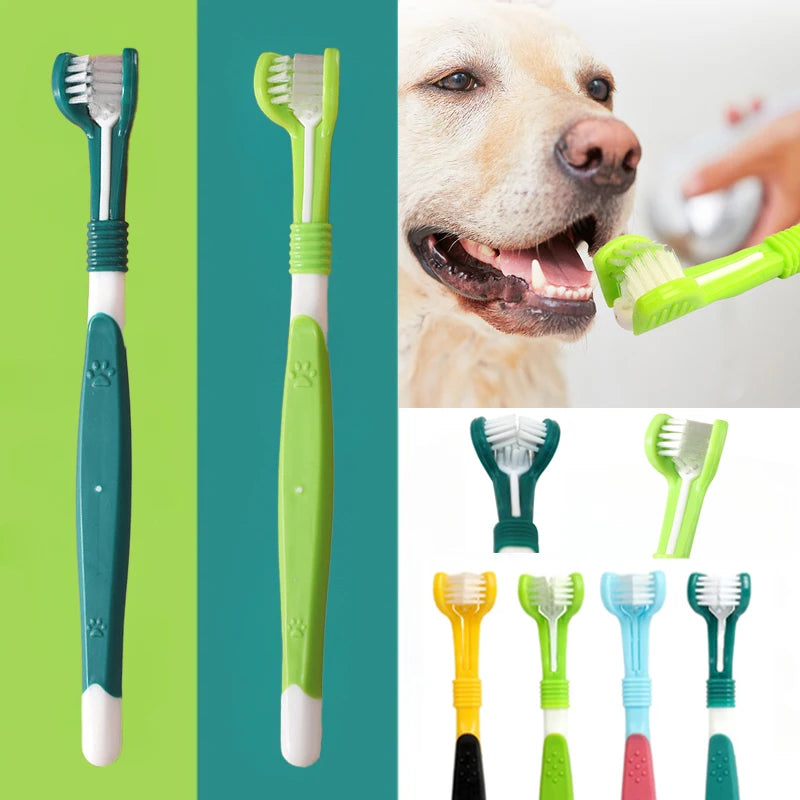 Give your companion brighter teeth and fresher breath with this 3-Sided Pet Toothbrush, a simple, ergonomic tool designed for fast, thorough daily cleaning.