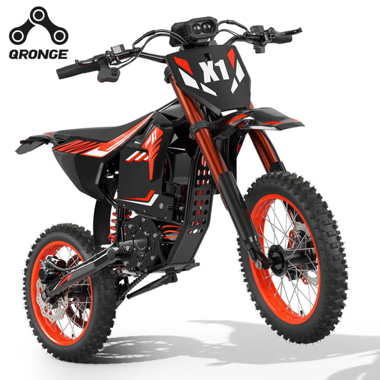 QRONGE X1 Spark Electric Dirt Bike 4500W Peak 60V 60 Mile Range