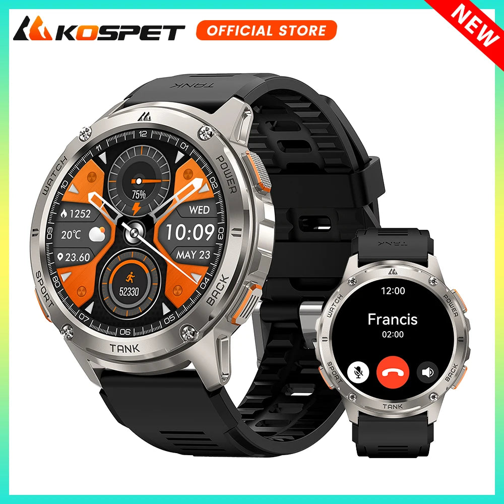 From KOSPET, the Tank T3 Smartwatch blends rugged durability with sleek, smart everyday convenience.